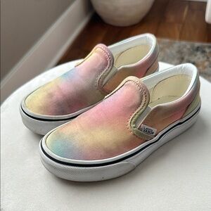 Vans Pink and Orange Sneakers Slip-On Canvas